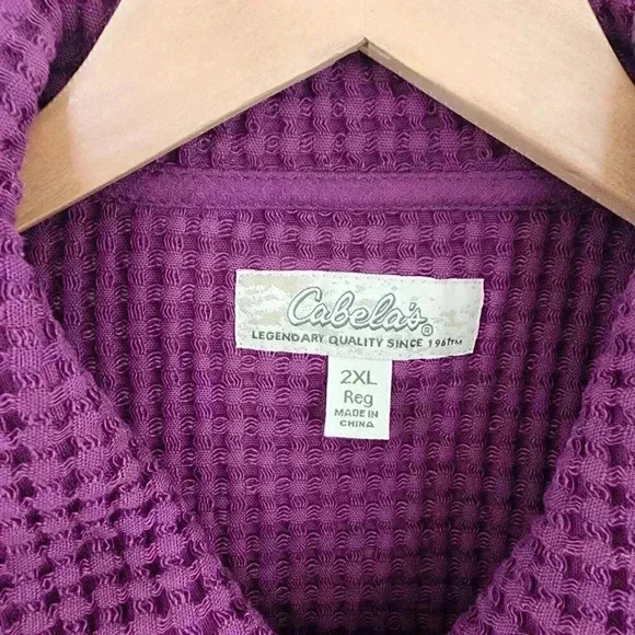 NWOT Cabela's Textured Button Purple Women's Blazer 2XL - Picture 8 of 9